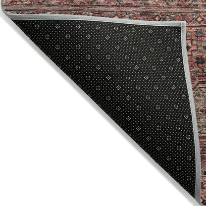 LOOMLAN Rugs Julissara Orange Washable Indoor-Outdoor Rug