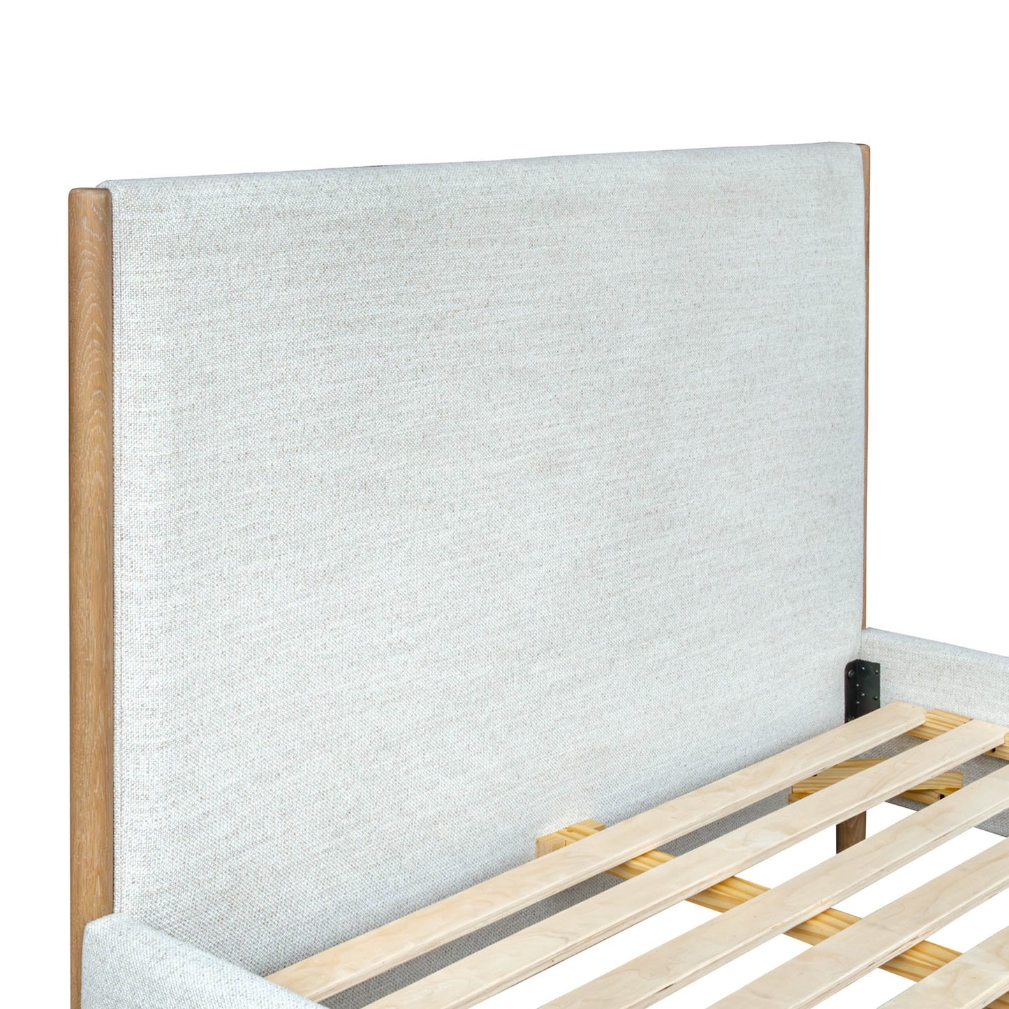 Kamelia White Fabric Bed