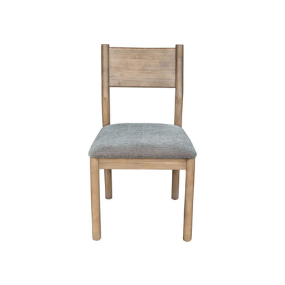 LH Home Kamelia Grey Armless Dining Chair 2PC