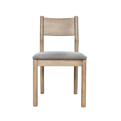 LH Home Kamelia Grey Armless Dining Chair 2PC