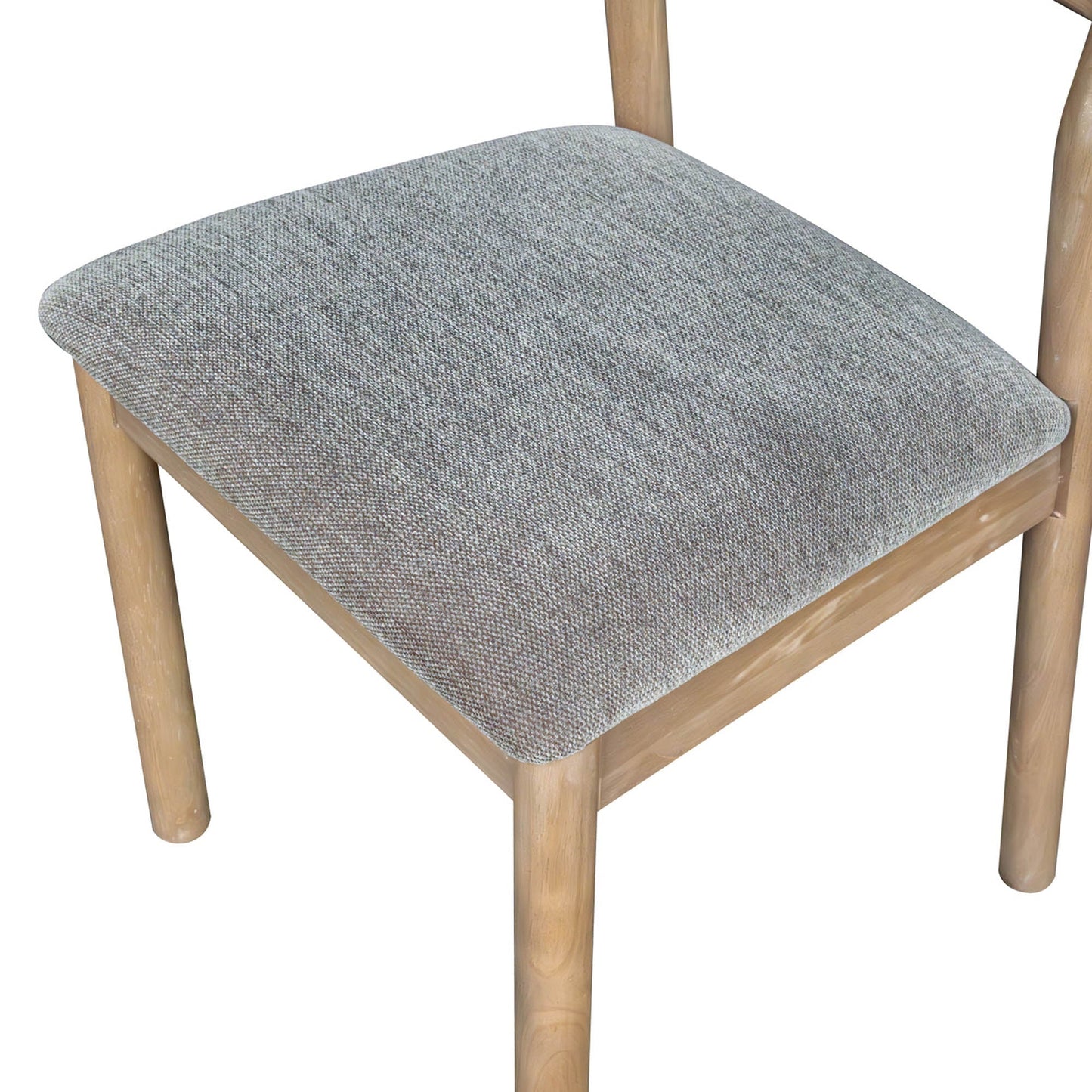 LH Home Kamelia Grey Armless Dining Chair 2PC