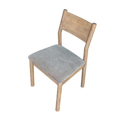 LH Home Kamelia Grey Armless Dining Chair 2PC