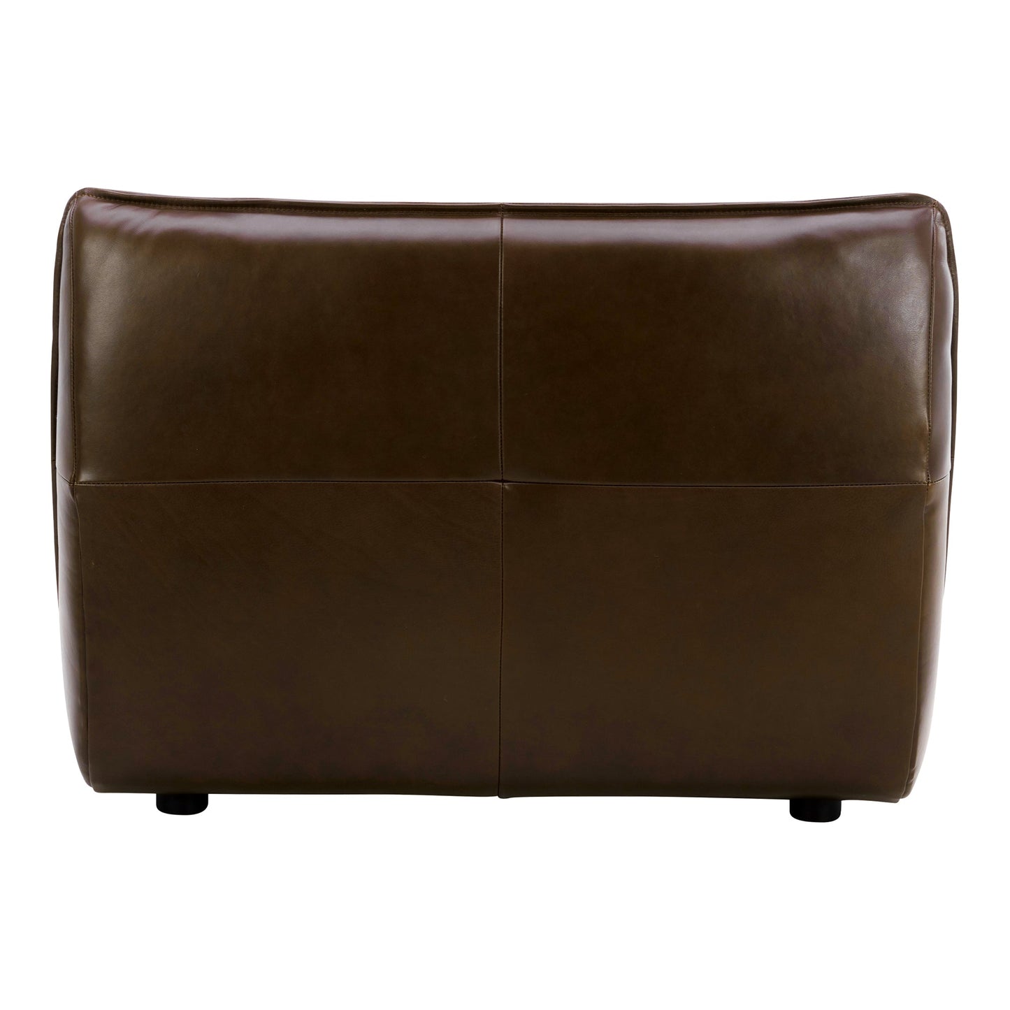 Zeppelin Top Grain Brown Leather Slipper Chair