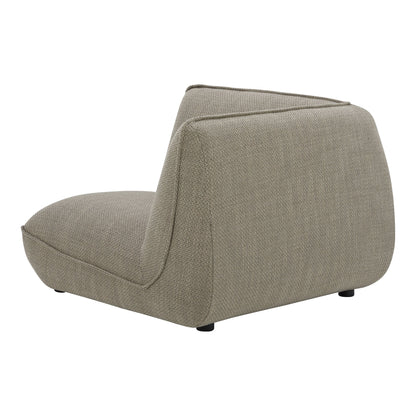 Zeppelin Polyester Upholstered Brown Corner Chair