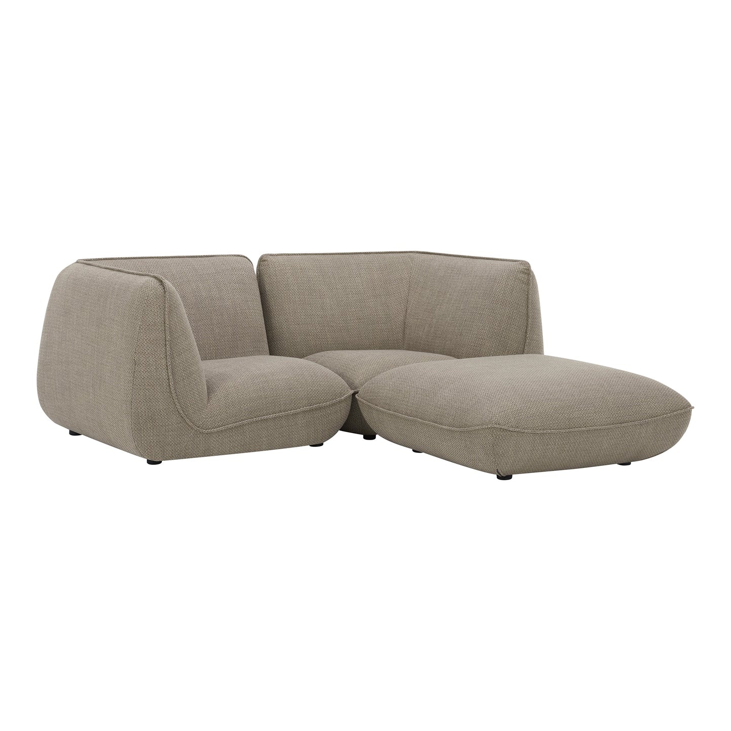 Zeppelin Nook Polyester Upholstered Modular Sectional