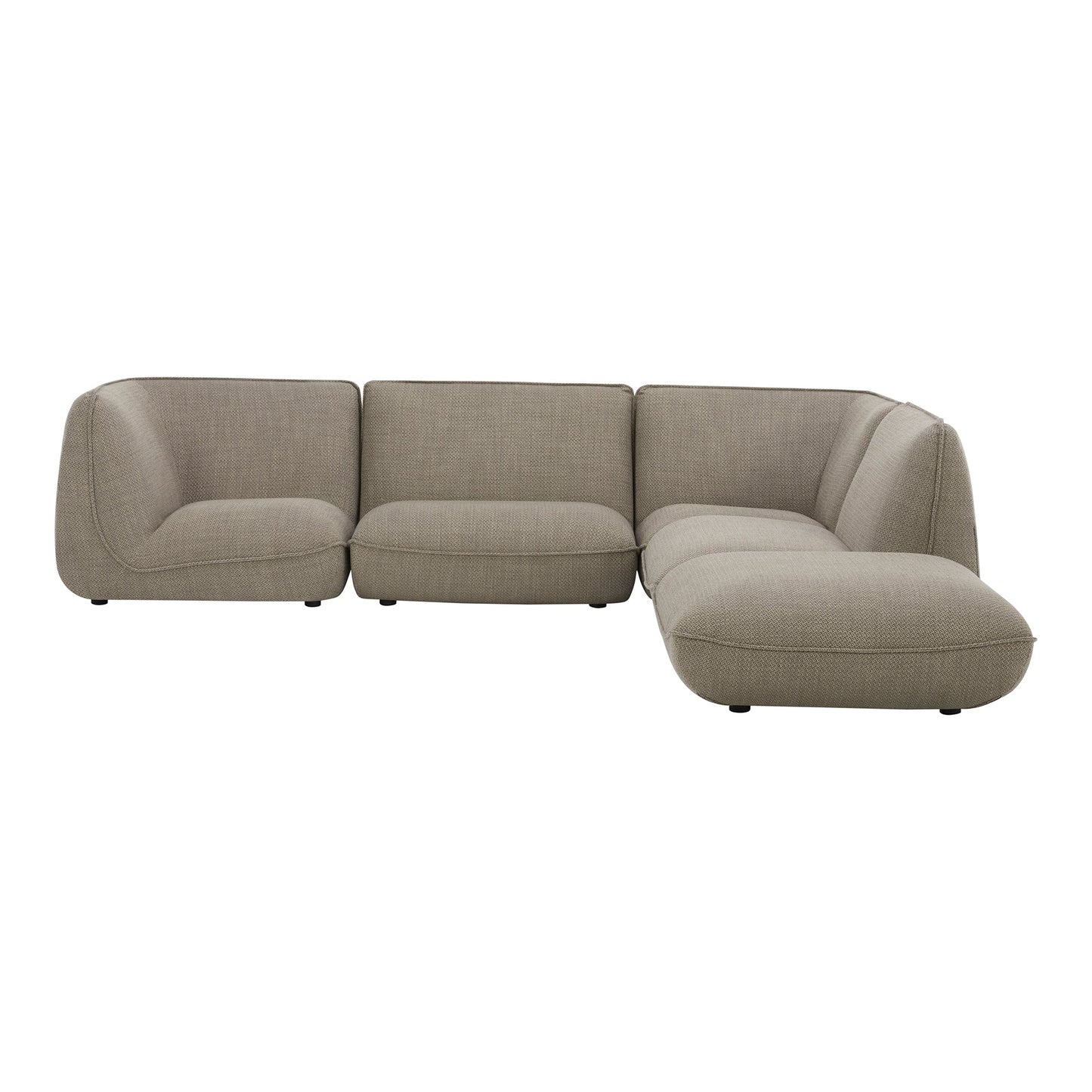 Zeppelin Lounge Polyester Upholstered Modular Sectional