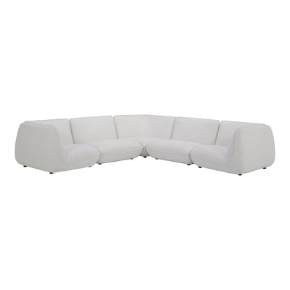 Zeppelin L-Shaped Polyester Upholstered Modular Sectional