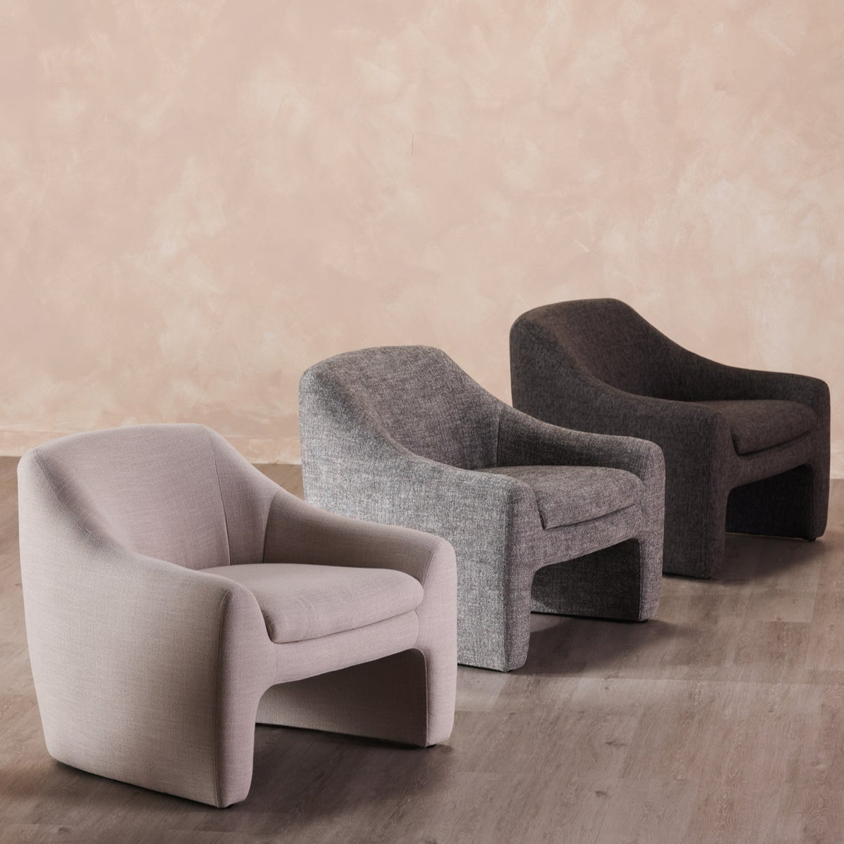 Moe's Home Kenzie Performance Fabric Armless Accent Chair
