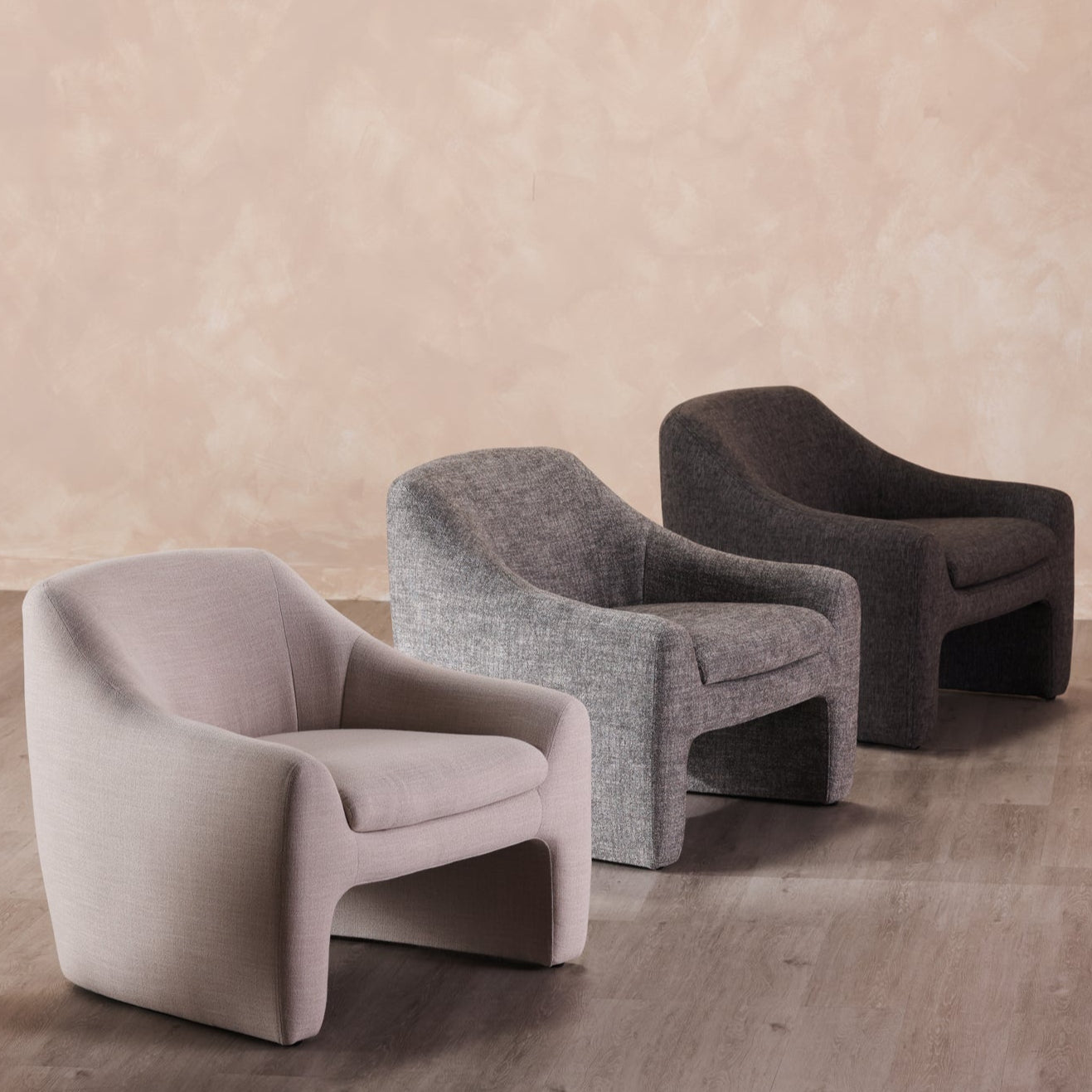 Moe's Home Kenzie Performance Fabric Armless Accent Chair