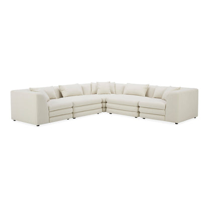 Lowtide Classic L-Shaped Polyester Upholstered Modular Sectional