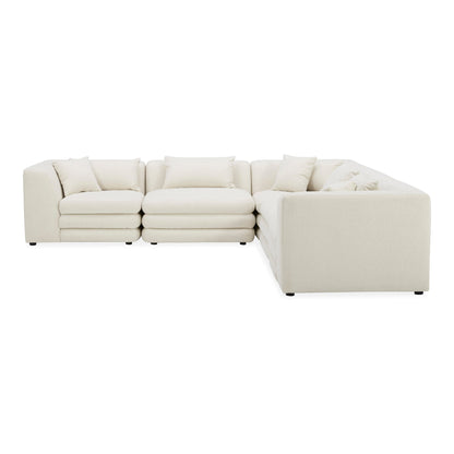 Lowtide Classic L-Shaped Polyester Upholstered Modular Sectional