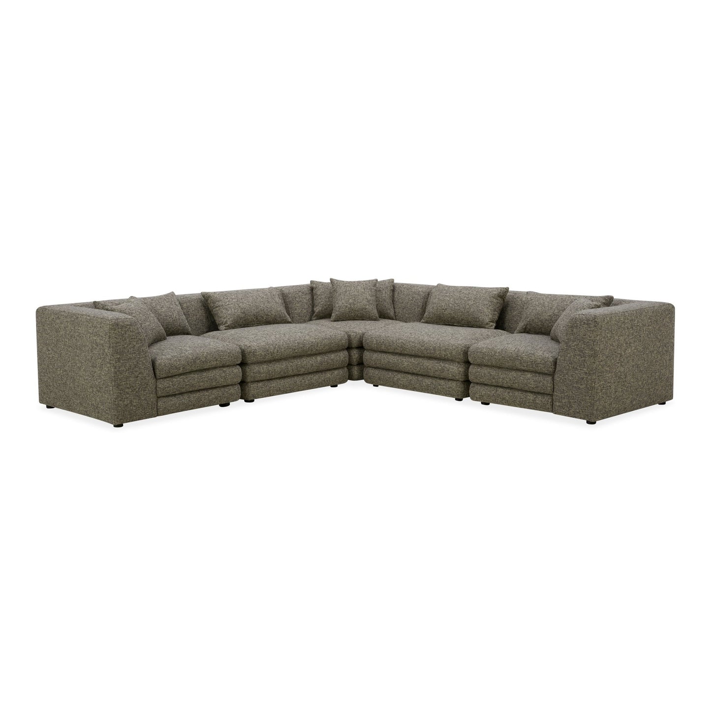 Lowtide Classic L-Shaped Polyester Upholstered Modular Sectional