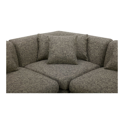 Lowtide Classic L-Shaped Polyester Upholstered Modular Sectional