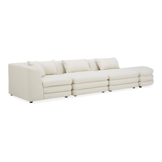 Lowtide Linear Polyester Upholstered Modular Sectional