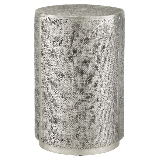 Kabeen Silver Accent Table-Side Tables-Currey & Co-Sideboards and Things