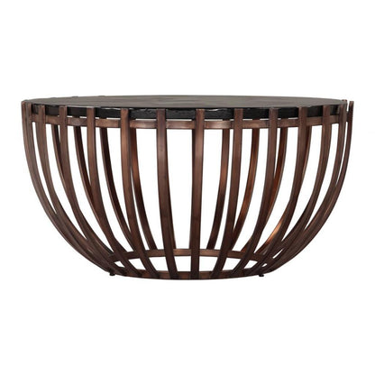 Zuo Modern Kafig Iron Frame Round Coffee Table