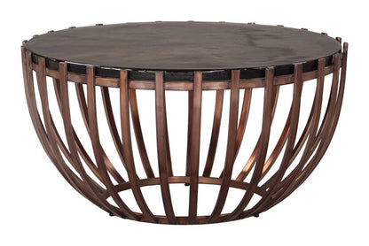 Zuo Modern Kafig Iron Frame Round Coffee Table