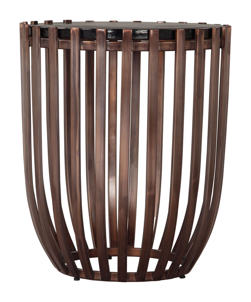 Zuo Modern Kafig Iron Frame Round Side Table