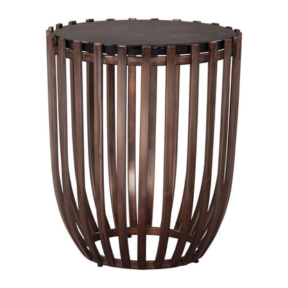 Zuo Modern Kafig Iron Frame Round Side Table