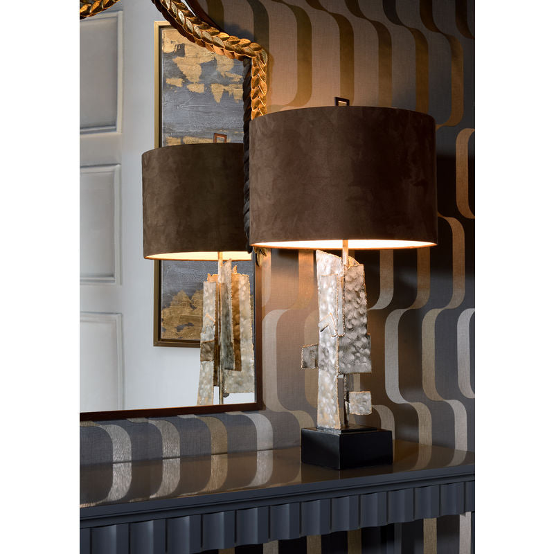 Wildwood Kahn White Wash Steel Made Table Lamp