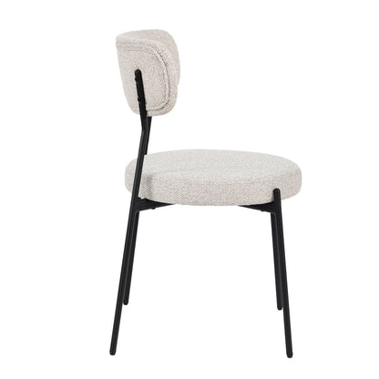 LH Home Kai Fabric Armless Dining Chair (Set of 2)