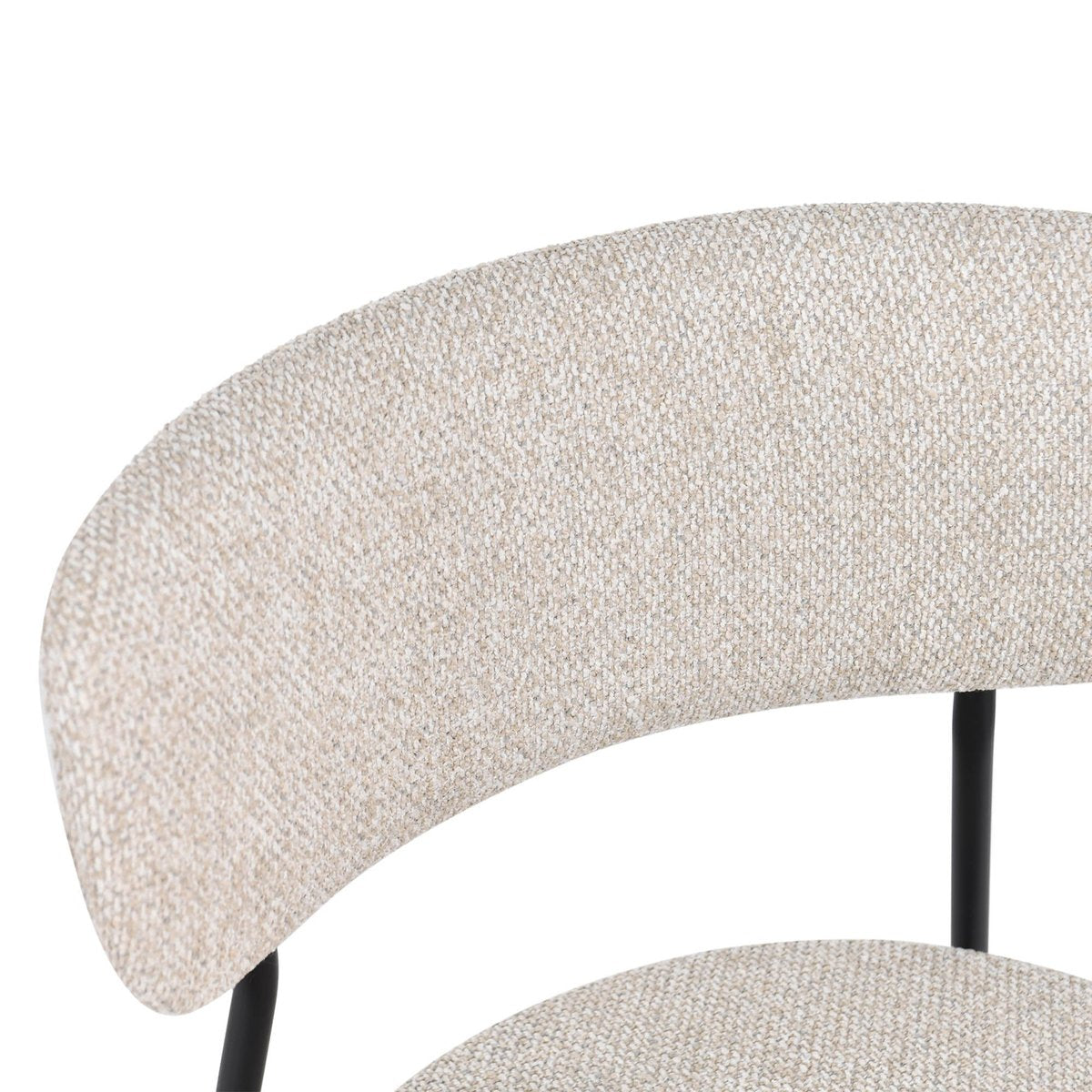 LH Home Kai Fabric Armless Dining Chair (Set of 2)