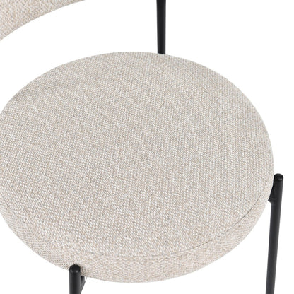 LH Home Kai Fabric Armless Dining Chair (Set of 2)