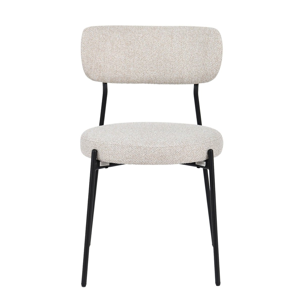LH Home Kai Fabric Armless Dining Chair (Set of 2)