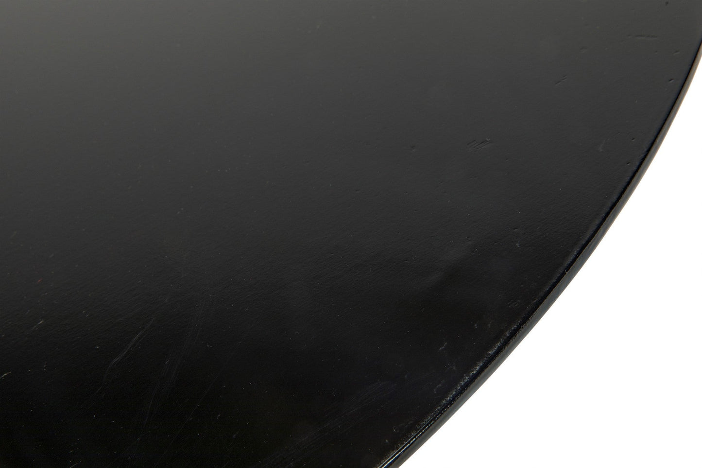 Kaldera Black Steel Round Side Table-Side Tables-Noir-Sideboards and Things