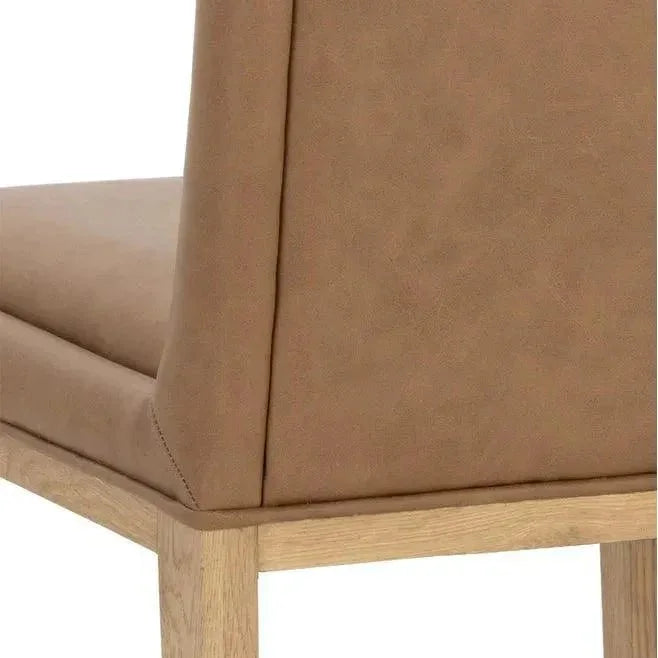SUNPAN Kalla Brown Faux Leather Dining Chair 2PC
