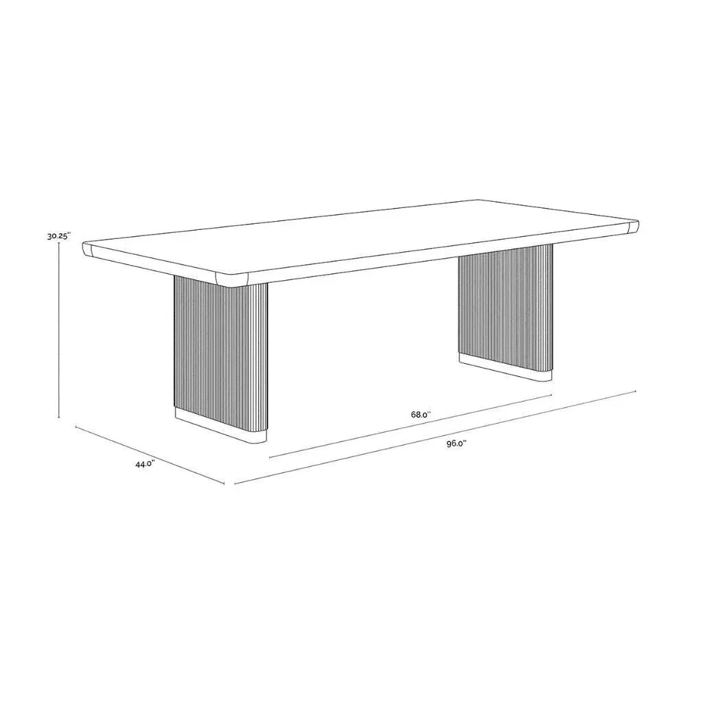 SUNPAN Kalla Rectangle Wooden Dining Table