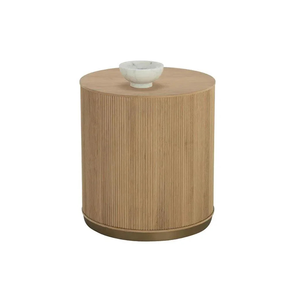 SUNPAN Kalla Wooden Round Side Table