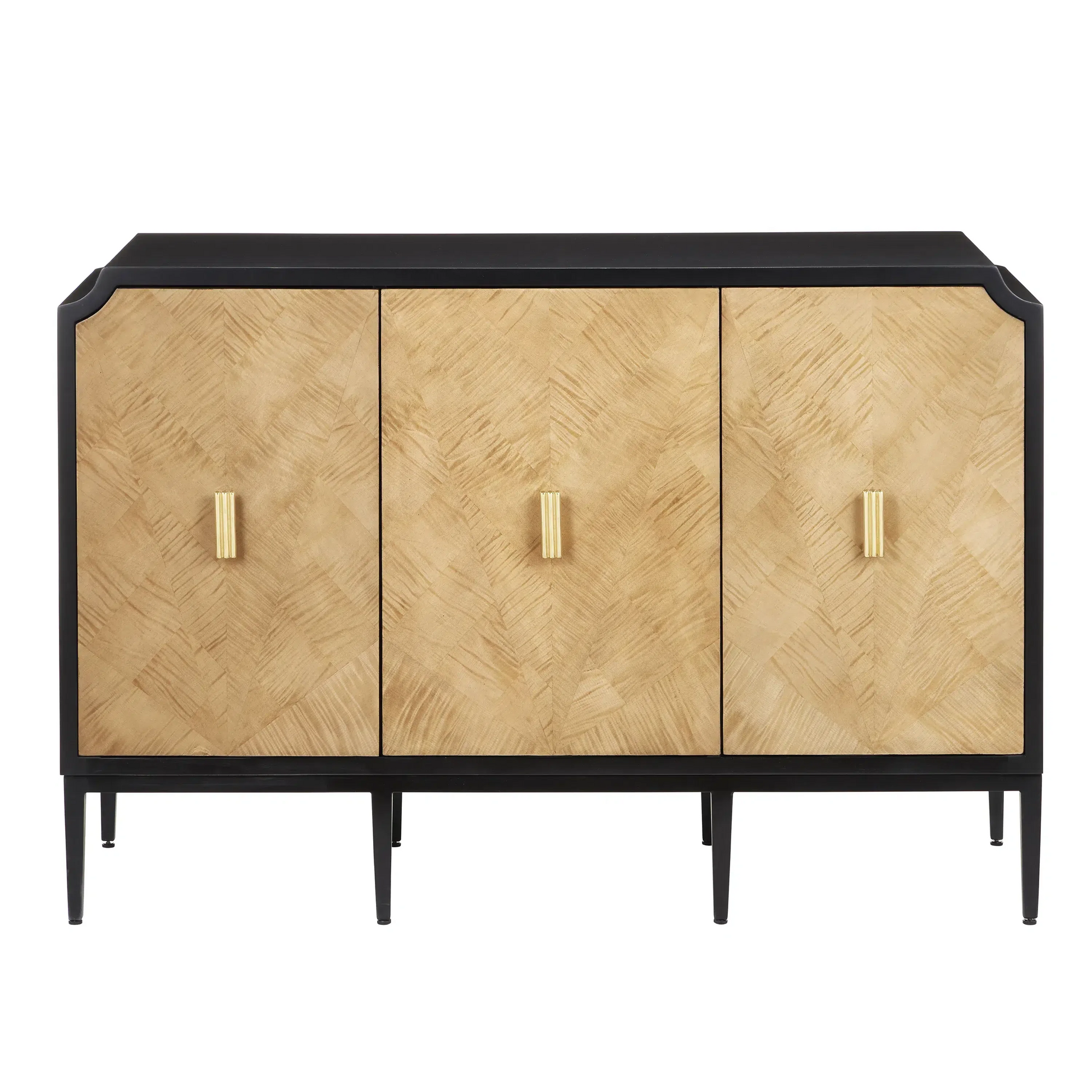 Kallista Taupe Cabinet-Accent Cabinets-Currey & Co-Sideboards and Things