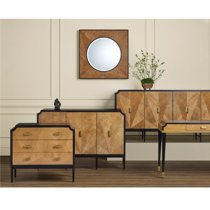 Kallista Taupe Credenza-Sideboards-Currey & Co-Sideboards and Things