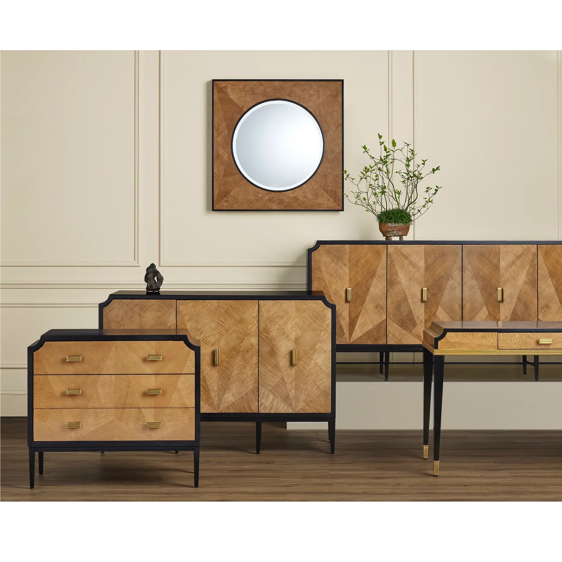 Kallista Writing Desk-Home Office Desks-Currey & Co-Sideboards and Things