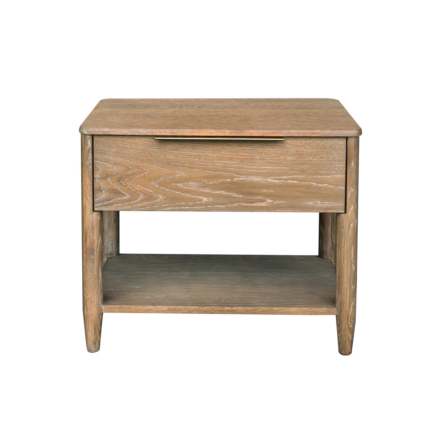 Kamelia One Drawer Wood Nightstand-Nightstands-LH Imports-LOOMLAN
