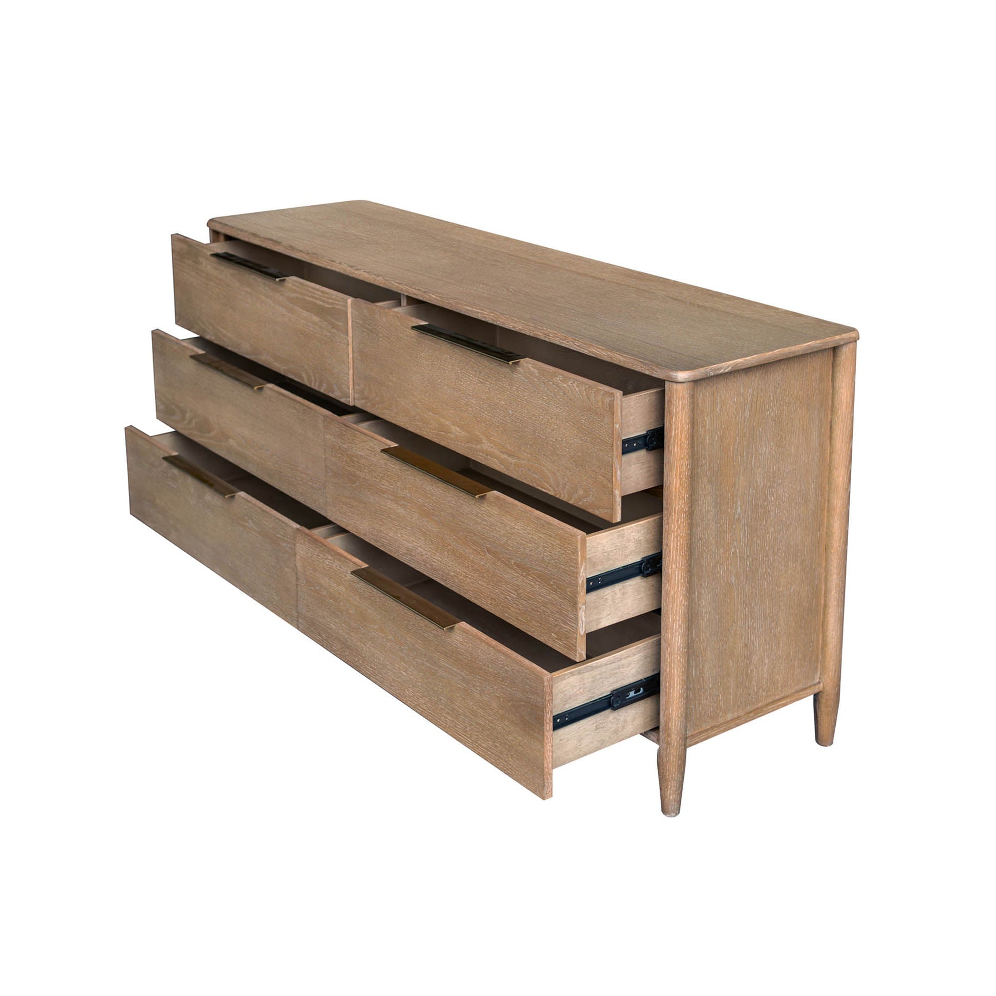 LH Home Kamelia Six Drawers Wood Dresser