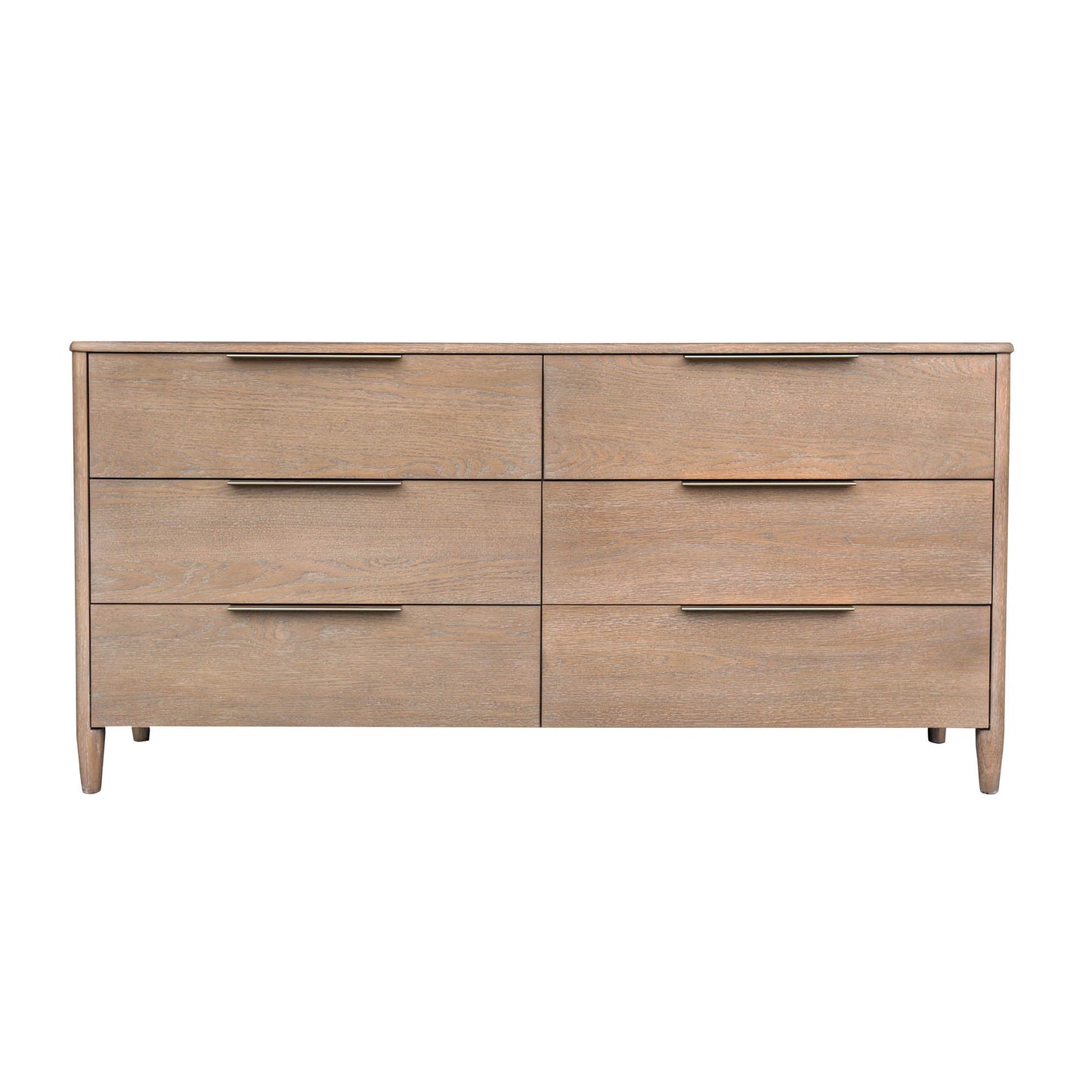 LH Home Kamelia Six Drawers Wood Dresser