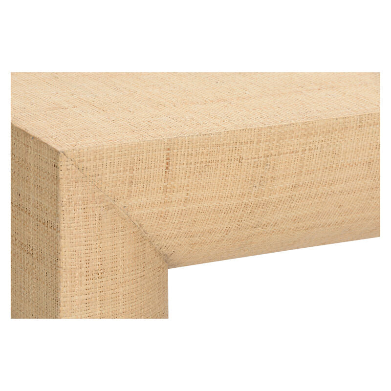 Wildwood Kamo Natural Raffia Finish Console Table