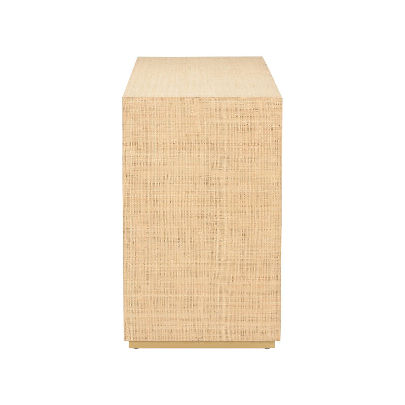 Wildwood Kamo Natural Raffia Finish Console Table