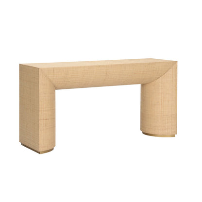 Wildwood Kamo Natural Raffia Finish Console Table