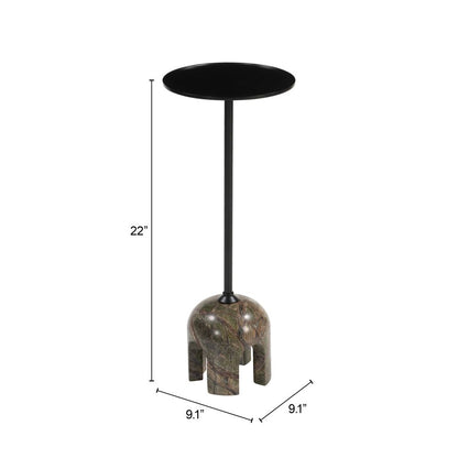 Zuo Modern Kask Marble Base Round Side Table