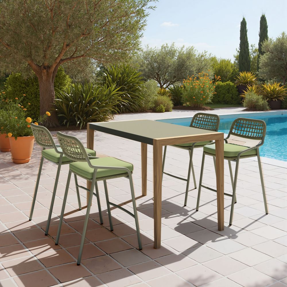 Zuo Modern Kata Terrazzo Top Rectangular Counter Table