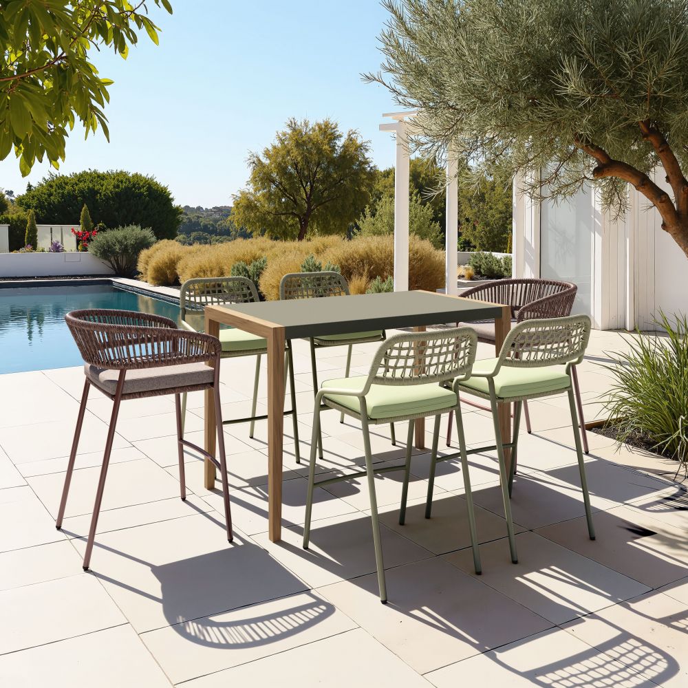 Zuo Modern Kata Terrazzo Top Rectangular Counter Table
