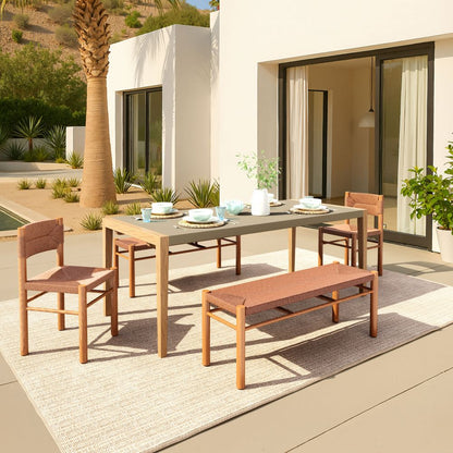 Zuo Modern Kata Terrazzo Top Rectangular Dining Table