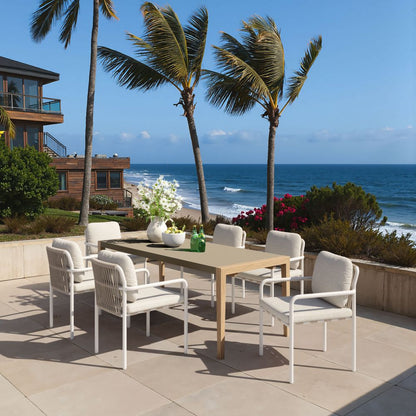 Zuo Modern Kata Terrazzo Top Rectangular Dining Table