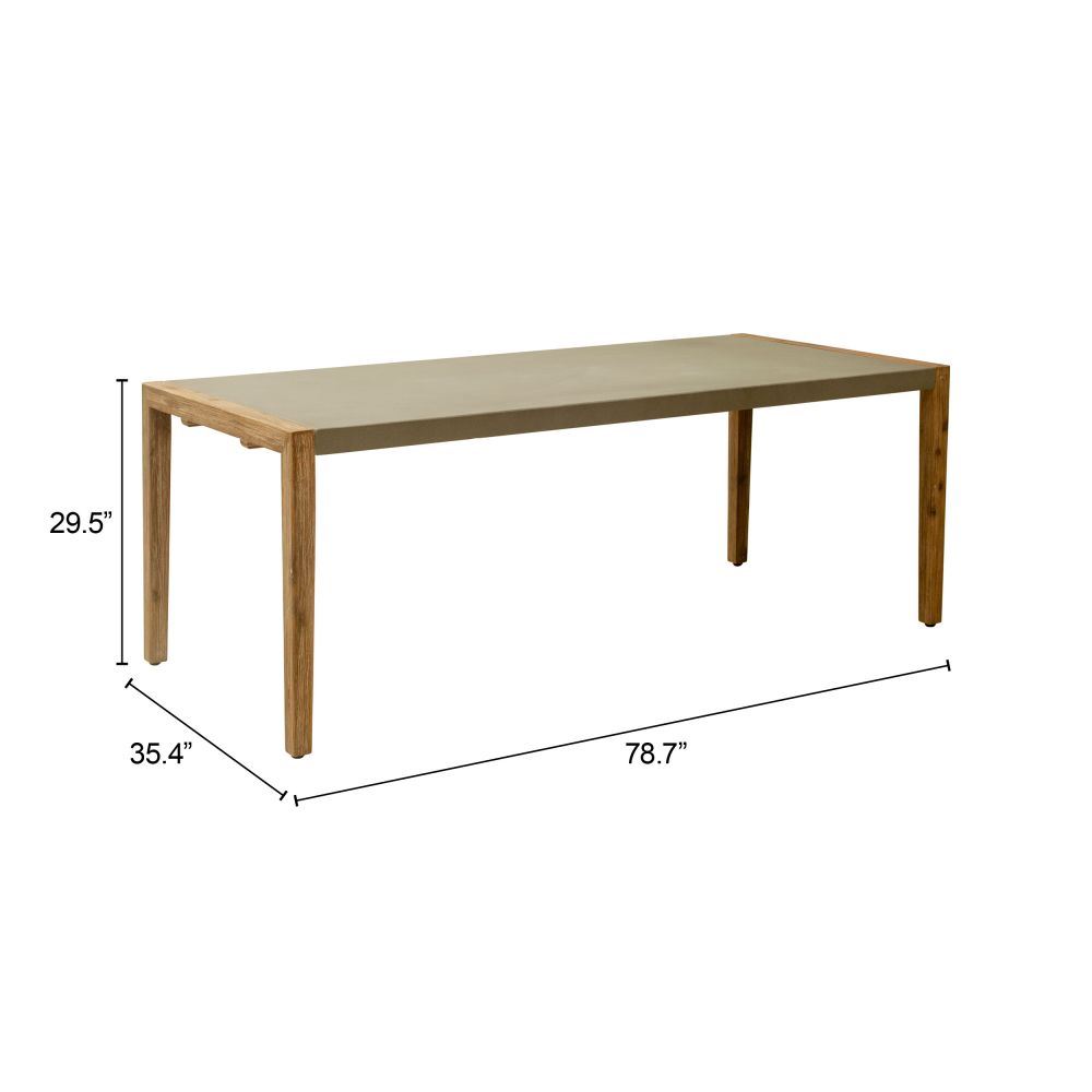 Zuo Modern Kata Terrazzo Top Rectangular Dining Table
