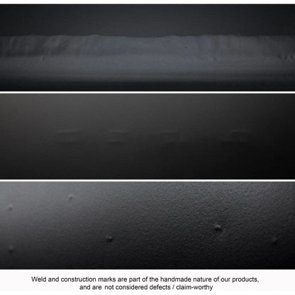 Katana Oval Dining Table, Black Metal