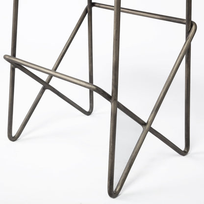 Mercana Katniss Cream Fabric Counter Stool