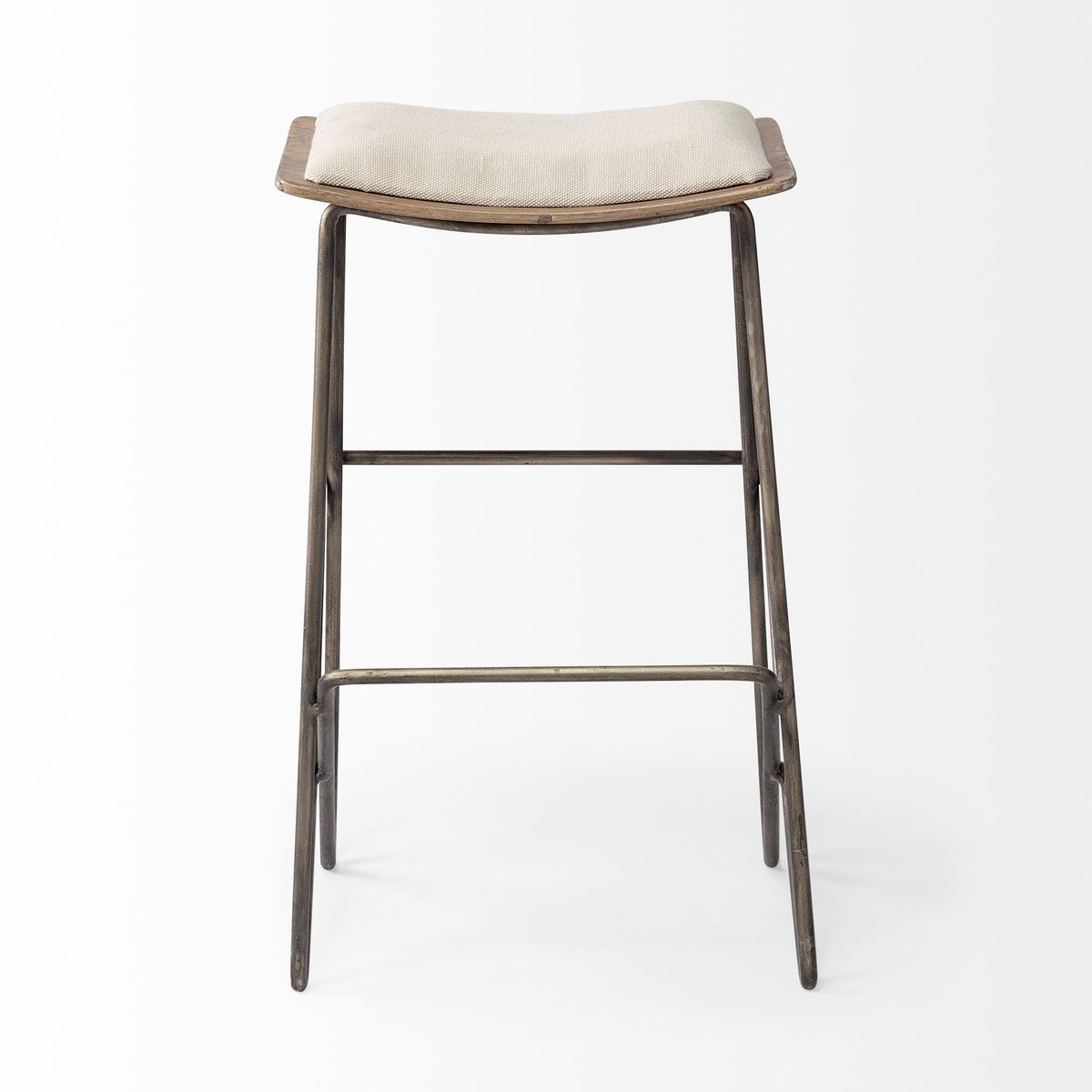 Mercana Katniss Cream Fabric Counter Stool